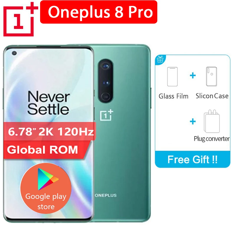 Смартфон OnePlus 8 Pro телефон с экраном 6 78 дюйма ГБ + 128 Гб Snapdragon 865 2K 120 Гц 48 Мп МП NFC IP68 30