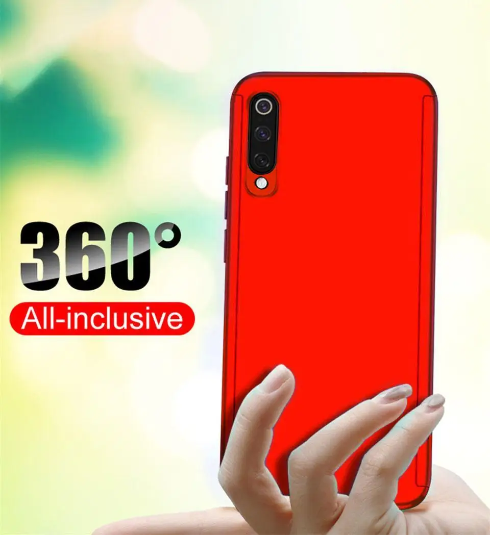 360 Полный чехол для телефона для Xiaomi mi A2 A3 Lite 9T 9 SE CC9 E Red mi 5plus K20 Note 5 6 7 Pro противоударный чехол со стеклом