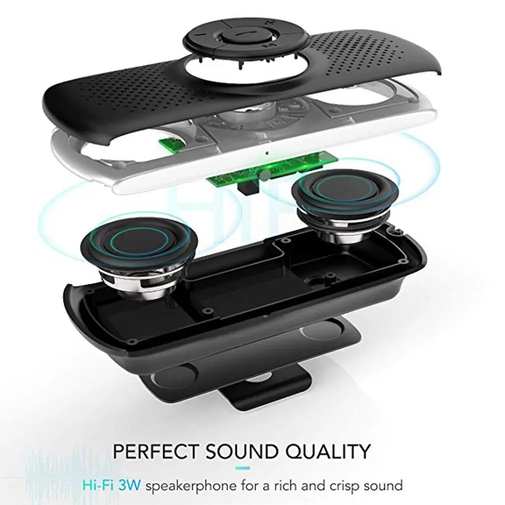 T826 Bluetooth Handsfree Car Kit Speaker phonet музыкальный MP3 плеер подключение Колонка для телефонов
