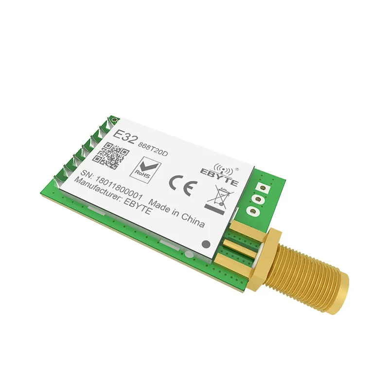 10 шт./лот E32-868T20D LoRa SX1276 передатчик приемник 868 МГц модуль 20dBm UART IoT 868 МГц SMA SX1278 беспроводной приемопередатчик