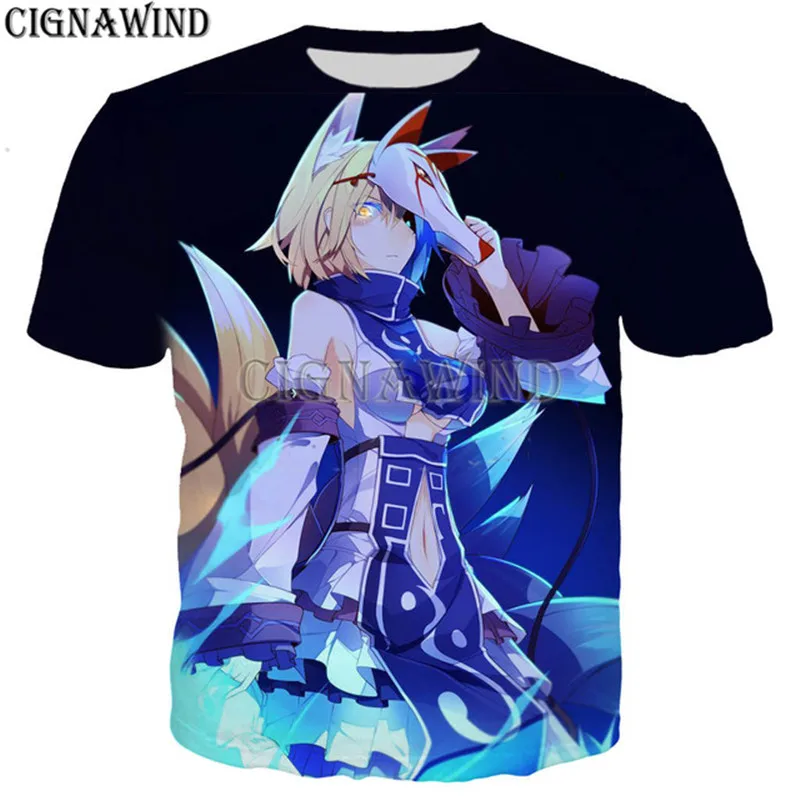 Новое поступление футболка для мужчин и женщин футболки с 3D принтом игры Азур