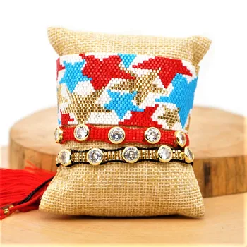 

GRAPES 2020 New Punk Miyuki Charm Charm Friendship Bracelet Bangle Gothic Rock Gold Pentagram Men's Jewelry Women's Bracelet