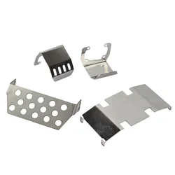 RC Metal Chassis Armor Axle Protection Skid Plate for Axial SCX10 II 90046 90047 1/10 RC Crawler Car Upgrade Parts