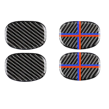 

Replacement For Mini Cooper One F55 F56 2pcs/set Seat Handle Stickers Cover Trim Carbon Fiber Sticker Decals