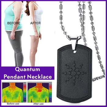 

Anti EMF Radiation Protection Quantum Pendant Volcanic Scalar Bio Energy Men Women Negative Ions Retro Necklace Balance Health