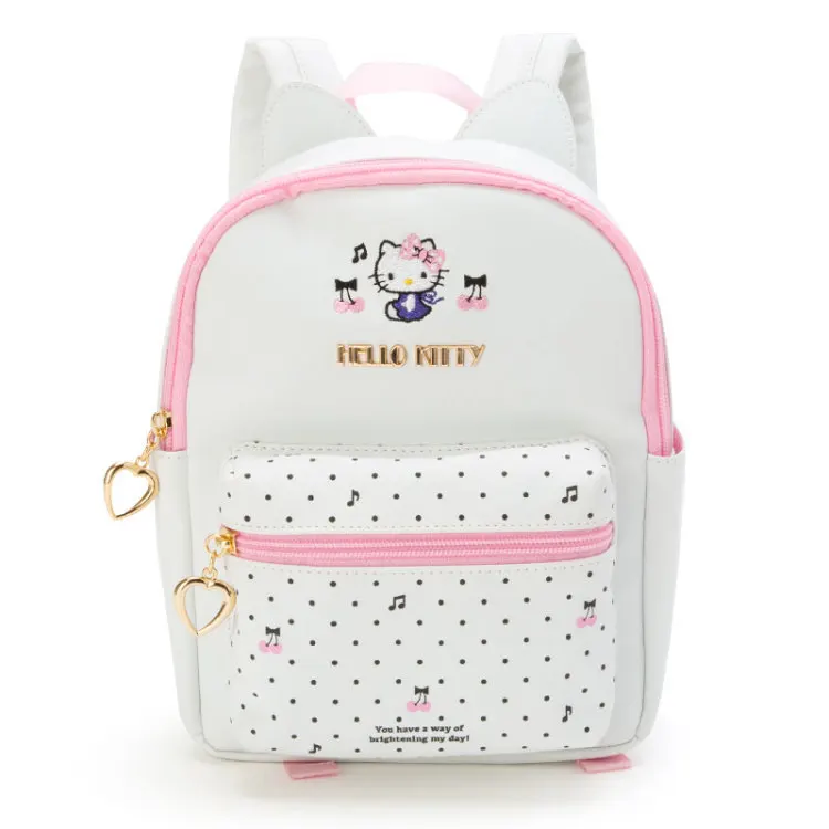 Милый маленький розовый рюкзак с заячьими ушками My Melody кожаный Детский рисунками