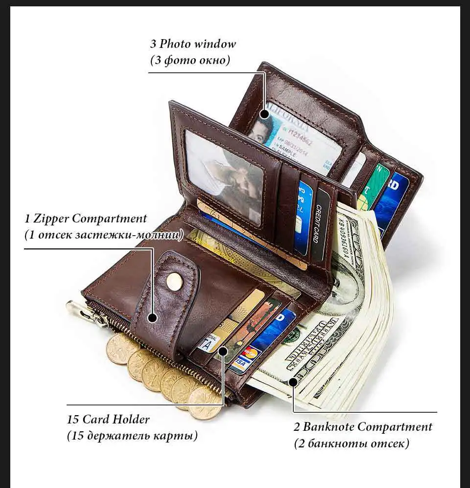 Модный высококачественный мужской кошелек RFID Кожаный Смарт Bluetooth Анти-потери Анти-кражи многофункциональный кошелек мобильный телефон сумка f