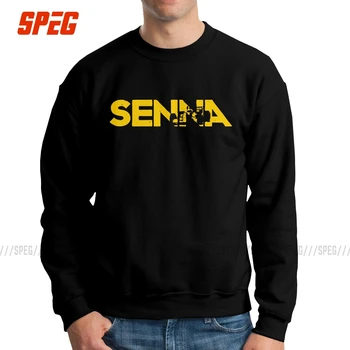 

Ayrton Senna Men Pullover Cotton Vintage Sweatshirts Lotus John Player Team Car Helmet Crew Neck Tops New Arrival Hoodie