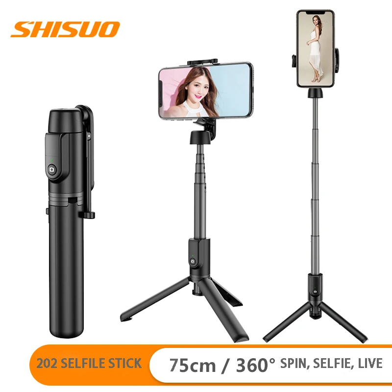 

Hot Selling Shadow 402 Aluminium Alloy Bluetooth Remote Control Selfie Stick Mini Selfie Stick Multi-functional