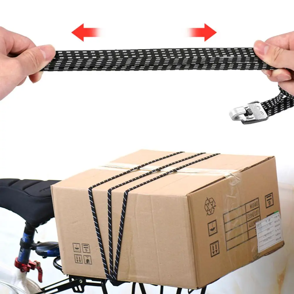 Elastic Bicycle Luggage Rope Bicycle Bike Cycling Hooks Bandage Straps Belt Box Packing Rope Tie Equipment Bike Accessories 70cm