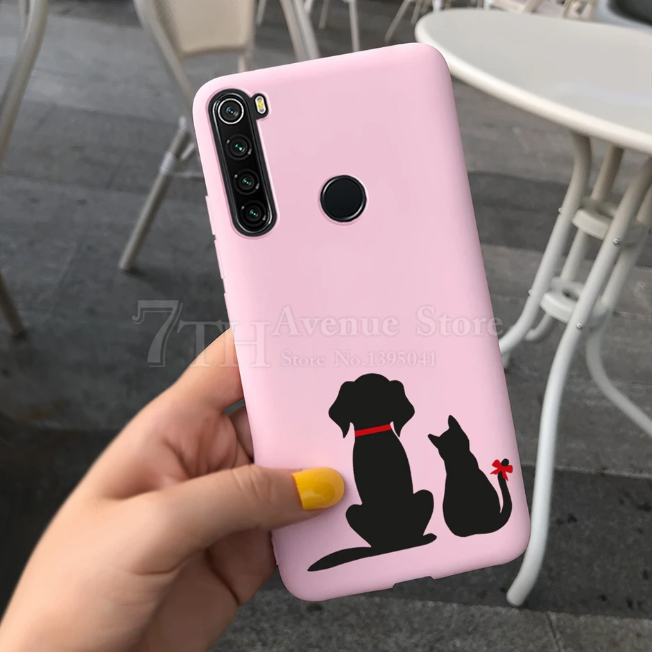 xiaomi leather case handle Dễ Thương Mèo Hoạt Hình Dành Cho Xiaomi Redmi Note 8 Ốp Lưng Redmi Note 8 T Kẹo Ốp Lưng Silicone Dùng Cho Redmi note8 Pro 8 T Mềm Capas best flip cover for xiaomi