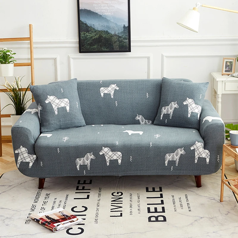 

Universal Magic Sofa Cover Stretch Spandex Fabric Gray Slipcover for Couch Cover Elastic Fundas Sofas De Dos Y Tres Plazas