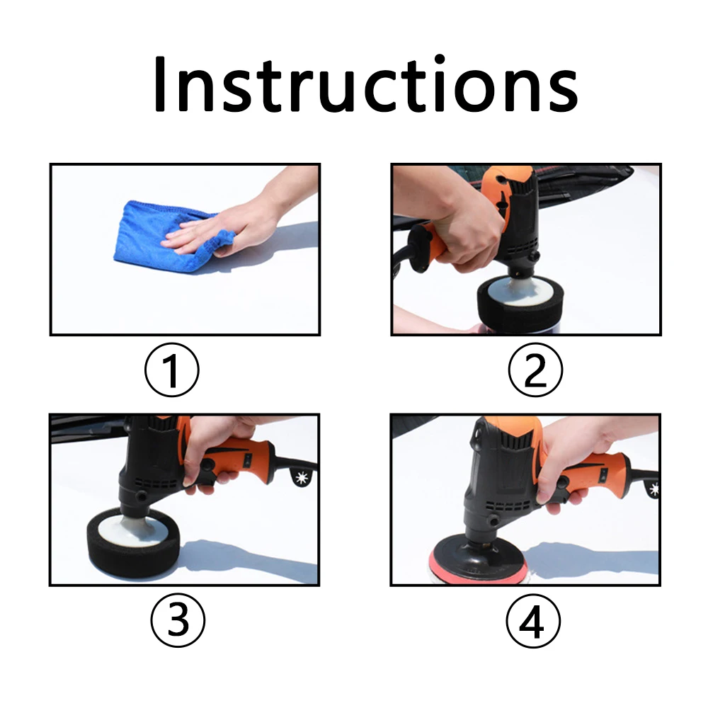 980W polishing machine Six Gears Adjustable Speed car polisher Electric Polisher Waxing Machine Automobile Furniture Tool