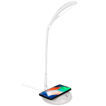 

Led Desk Lamp With Wireless Charger, Eye-Caring Table Lamps, 3 Brightness Levels, Press Control, Charger Compatible With For Iph