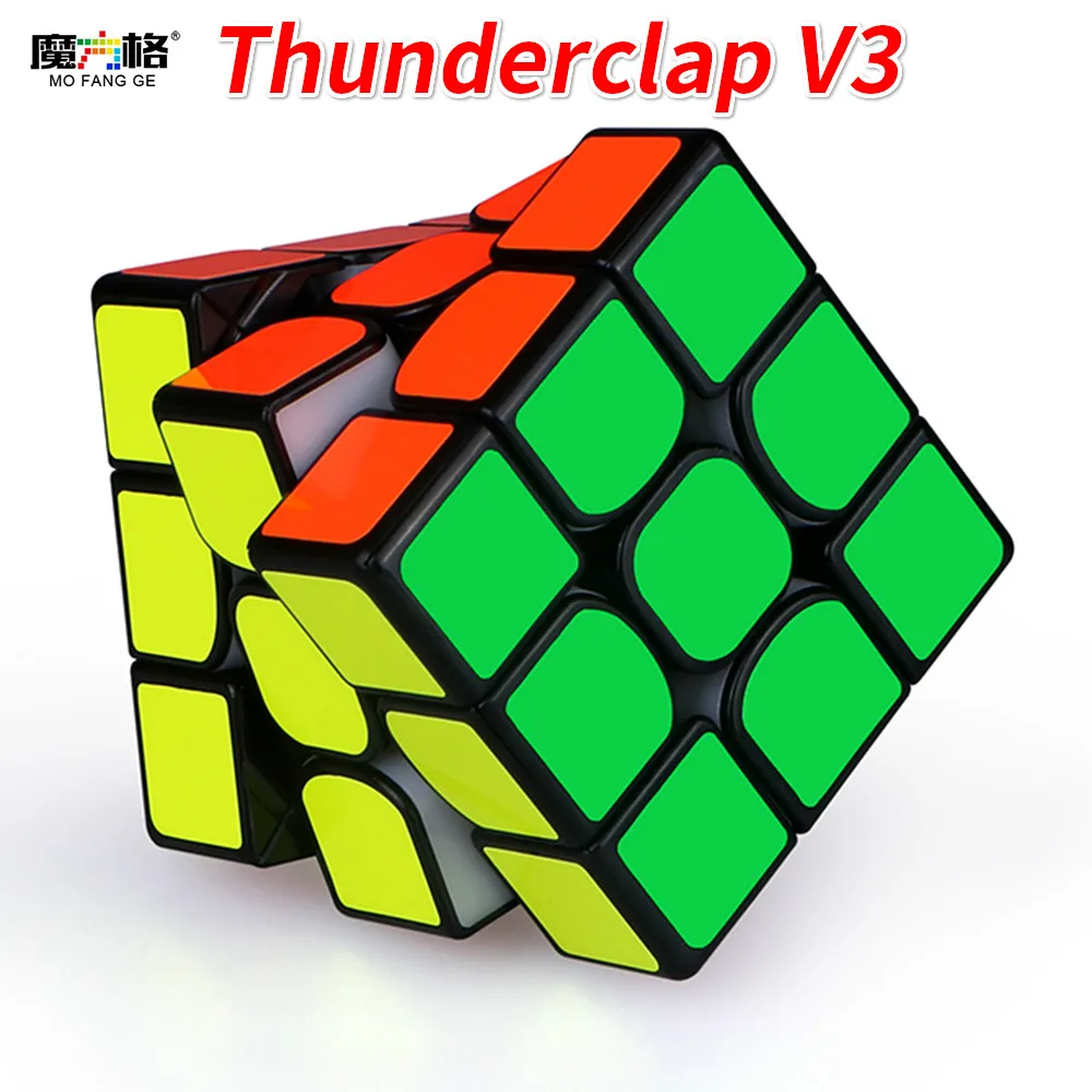 Новейший QiYi MoFangGe Thunderclap V3 3x3x3 Magico кубики обычные или Магнитные Головоломки куб профессиональный 3х3 скорость Magico Cubo