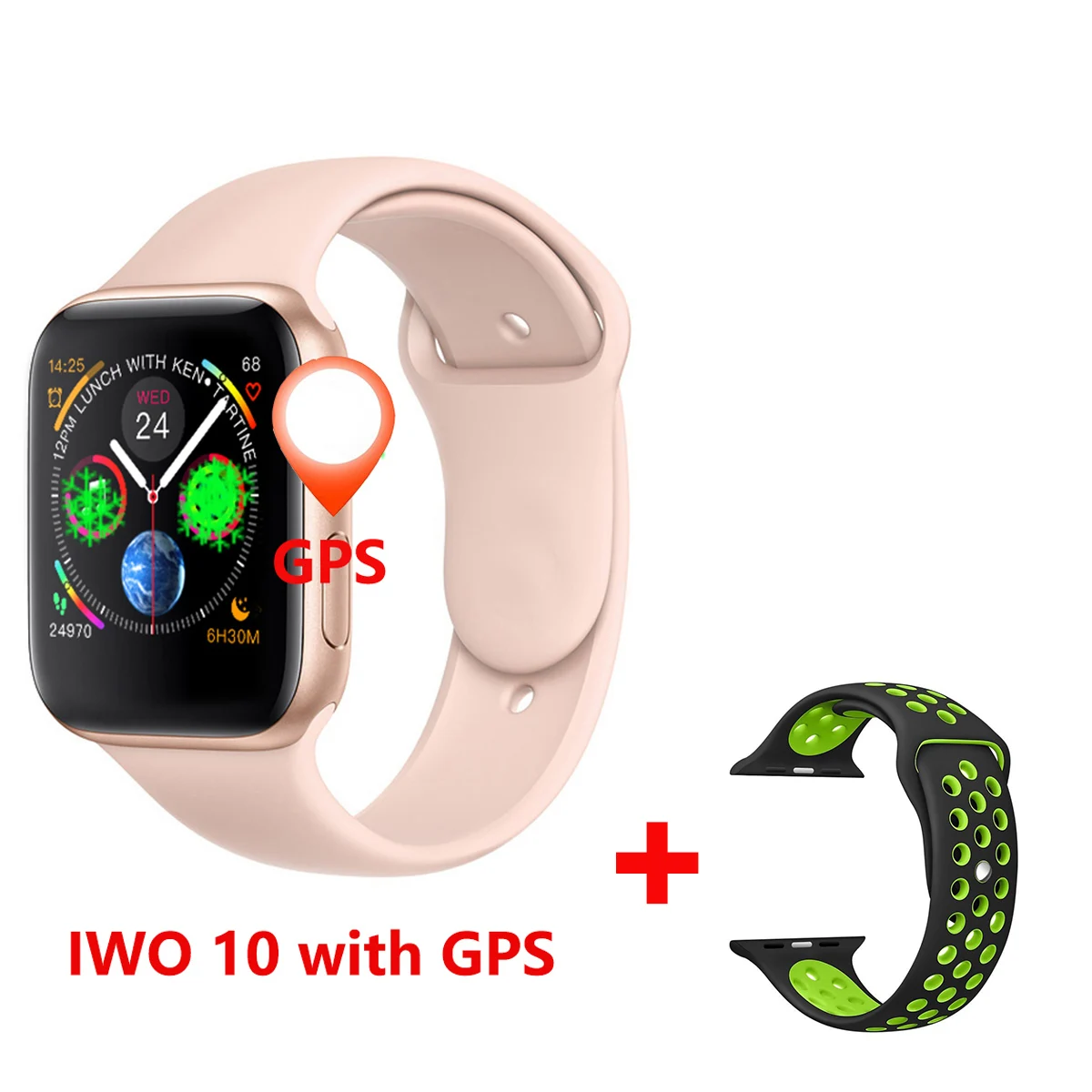 29 44 мм IWO 10 умные часы Bluetooth IWO 9 серия 4 gps Inteligente Brinde умные часы Android для IOS обновление IWO 8 Прямая поставка - Цвет: 29