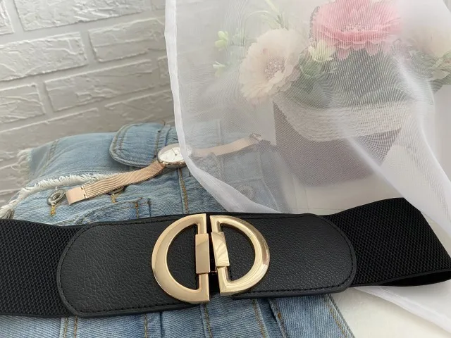 Women Wide Stretchy Belt Fashion Vintage Elastic Female Waist Cinch Girls Cummerbund