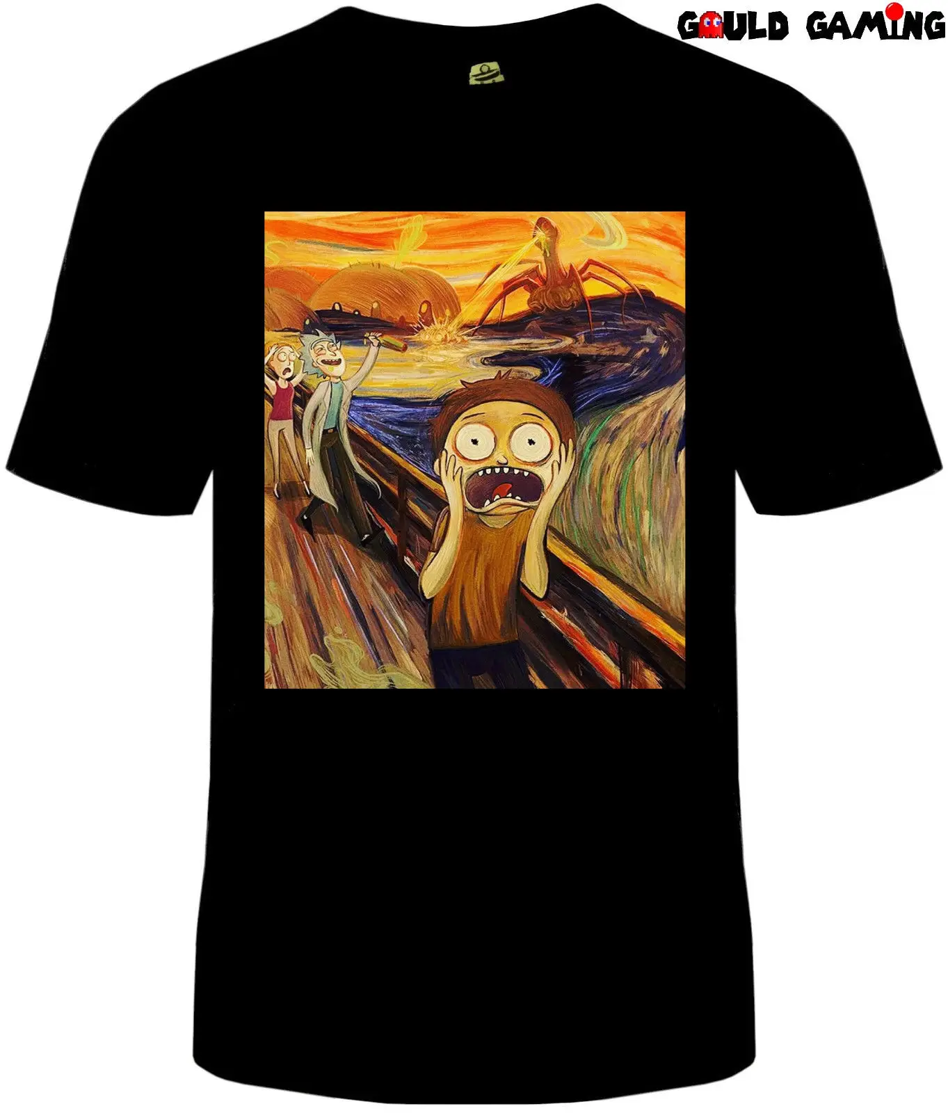 Футболка с криком унисекс для взрослых хлопок Размеры Edvard Munch Art Новинка|Футболки|