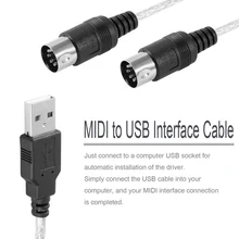 MIDI к USB интерфейсный кабель адаптер для клавиатуры электронный барабан ПК к музыкальной клавиатуры шнур XD88