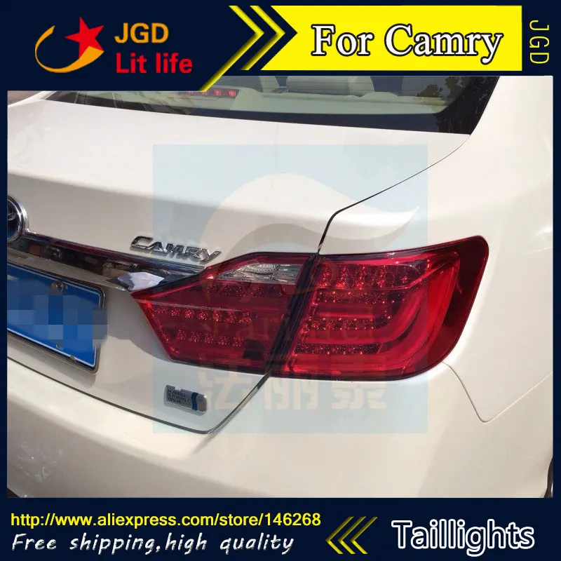 Car Styling tail lights for Toyota Camry 2012 2013 LED Tail Lamp rear trunk lamp cover drl+signal+brake+reverse | Автомобили и