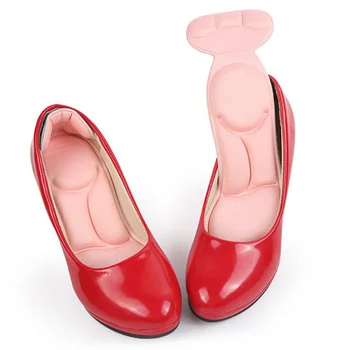 

Women's Thickening Massage Insoles Solid Color Sponge Sweat Absorbent Arch Insoles Shoe Pad Heel Post Sticker For High Heels