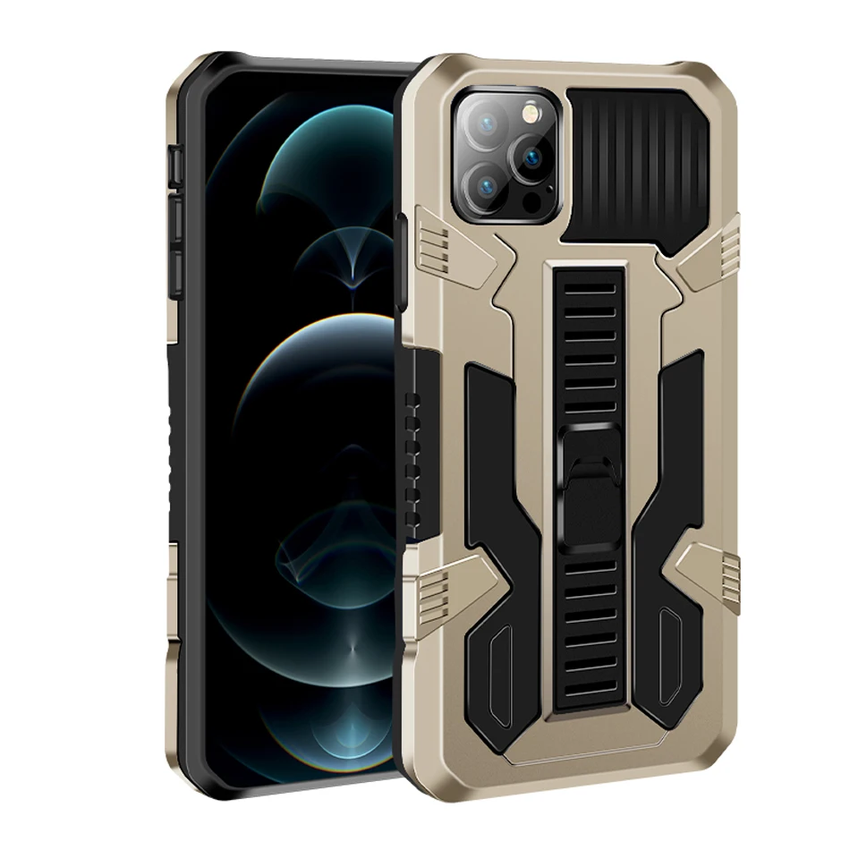 Shockproof Phone Case For iPhone 6 7 8 Plus X XR XS MAX SE 2020 Anti-Fall Kickstand Protective Cover For iPhone 11 12 Pro Max Shockproof Phone Case For iPhone 6 7 8 Plus X XR XS MAX SE 2020 Anti-Fall Kickstand Protective Cover For iPhone 11 12 Pro Max