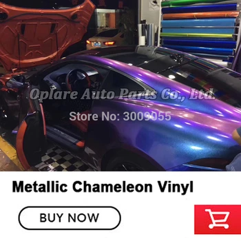 

Highest quality glossy Chameleon vinyl wrap metallic Vinyl Purple to red Vinyl With Air Bubble Free low initial tack adhesive