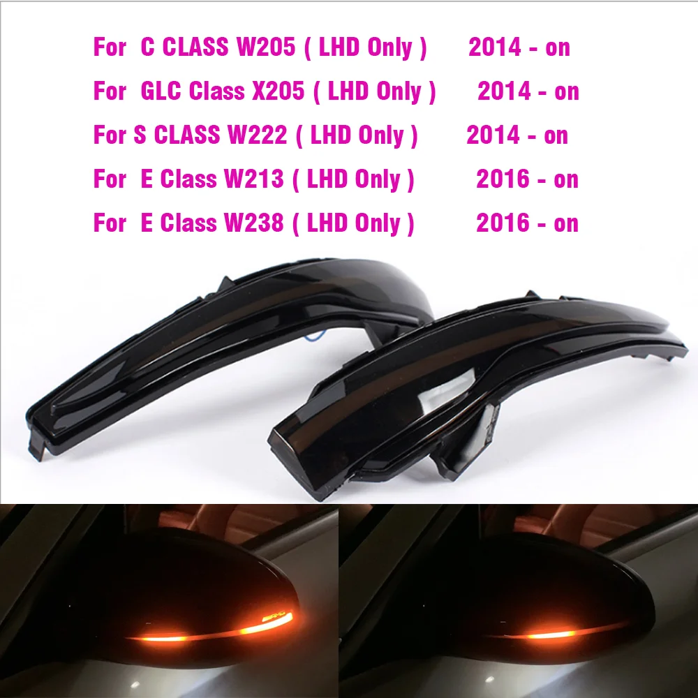 SMOK OFFER LED Dynamic indicators for wing side mirrors pour Mercedes W205 14-18 Smok 