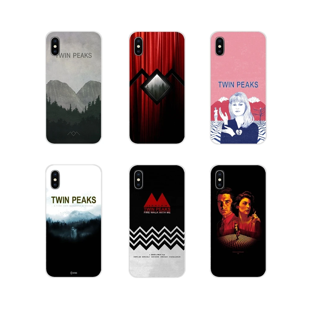 Twin Peaks Fire caminar conmigo para Xperia Z Z1 Z2 Z3 Z5 compact M2 M4 M5 E3 T3 XA Huawei Mate 7 8 Y3II de teléfono celular|Funda de cobertura -