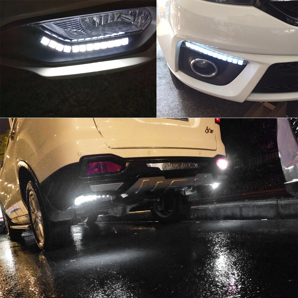 Cawanerl дневные ходовые огни дневного светильник авто фар дальнего света 24W 1200LM/лот