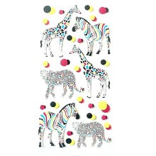 

Creative Animals Giraffe Leopard Zebra Sticker Sheet
