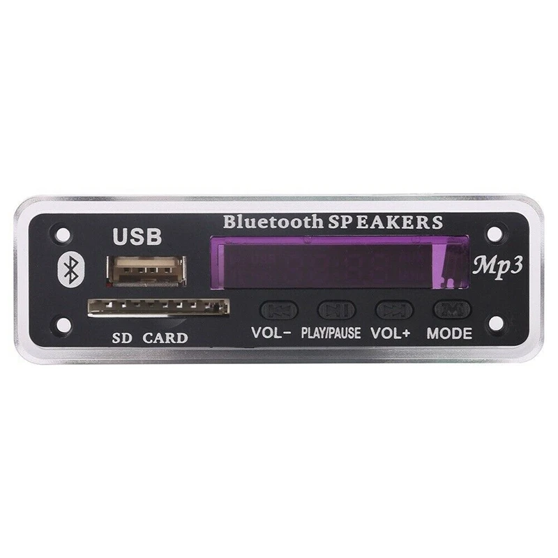 Dc 5V/12V Bluetooth 5.0 Audio Decoder Board Module Usb Aux Sd Fm Radio Lossless Mp3/Wma/Wav/Flac/Ape Modul | Автомобили и