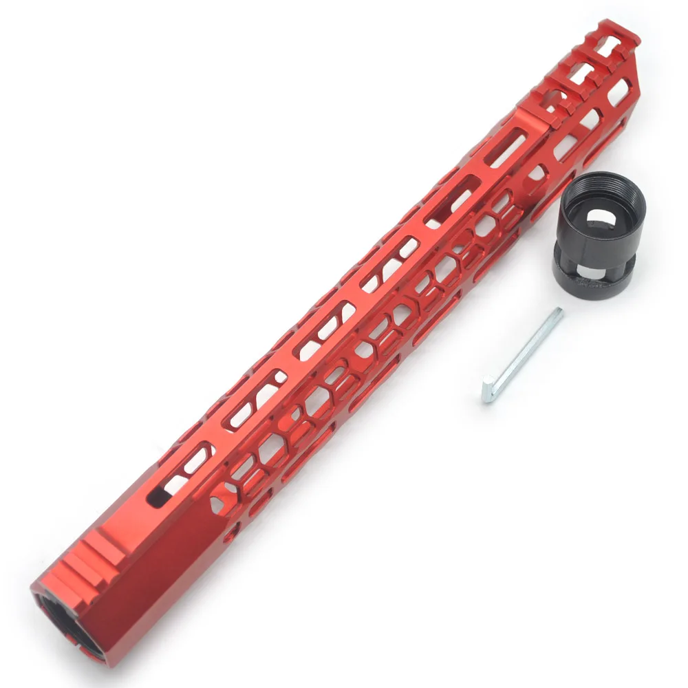 Aplus 13,5 ''дюймовый M-lok зажимной Handguard рельсовый прицел крепление System_slant Cut Ultralight Fit. 223/5. 56, AR-15 красный анодированный