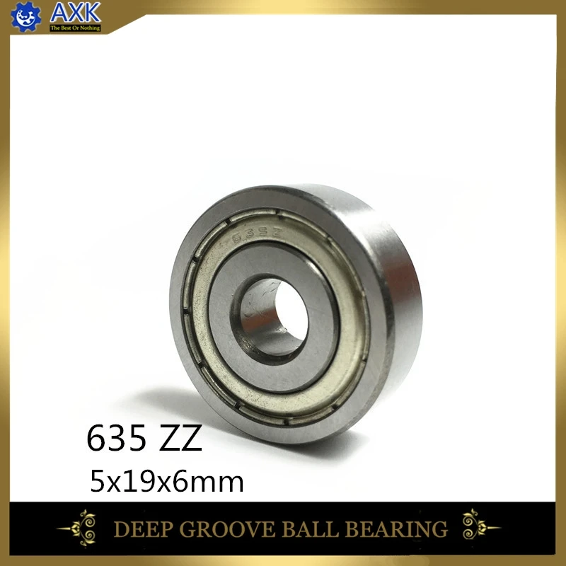 635ZZ подшипник ABEC-5(10 шт) 5*19*6 мм миниатюрные герметичные 635Z шарикоподшипники 635 ZZ