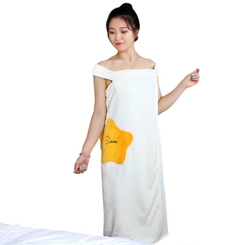 

Women Wearable Wrap Quick Dry Beach Off Shoulder Home Hotel Adult Autumn Winter Body Coral Fleece Bath Towel Gifts Soft Shower
