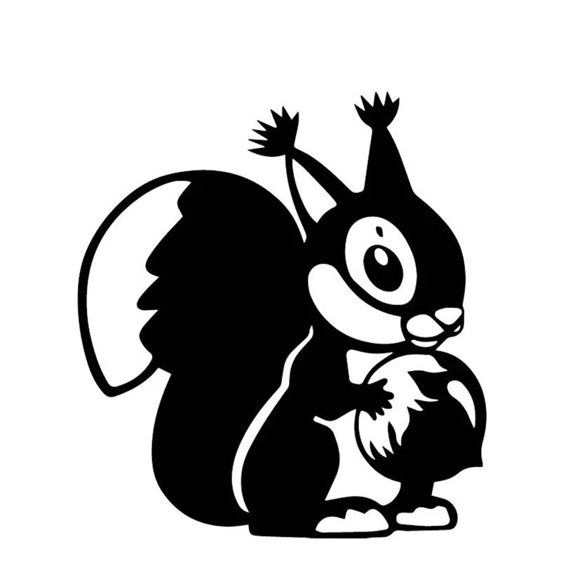 

Car Stickers Decor Motorcycle Decals Cartoon Squirrel Lovely Decorative Accessories Creative Sunscreen Waterproof PVC,16cm*14cm