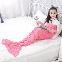 Одеяло рыбьей чешуи, детское одеяло рыбий хвост, детское вязаное одеяло, детское одеяло для дивана, детское одеяло русалки, мультяшное одеяло