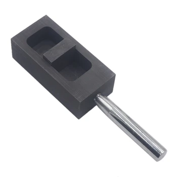 

Professional Pure Graphite Ingot Casting Mold Mould Crucible for Gold Silver Melting Casting Refining Jewelry Making Tool 0.5Kg