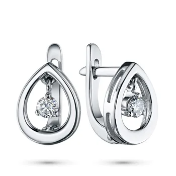 

Earrings made of white gold with diamond e0901sg08173400