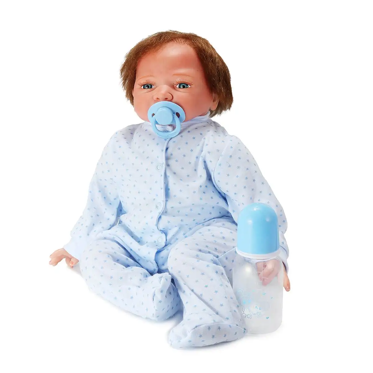 

Lifelike 18'' Reborn Baby Handmade Soft Vinyl Newborn Doll Full Body Vinyl Truly Silicone Baby Toys Fashion Kids Birthday Gift