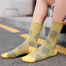 Ins/тонкие хлопковые Дышащие носки для взрослых в японском стиле; сезон осень-зима; носки без пятки с принтом; забавные носки