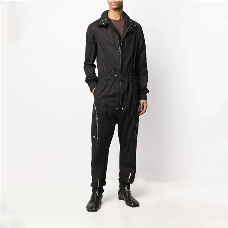 

Fashion Runway Designer Jumpsuits Men Cargo Overalls Casual Rompers Hip Hop Overalls Streetwear Pants Trousers Suits Plus Size