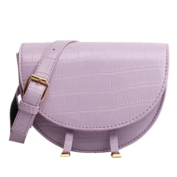 

2020 Fashion New High quality Women PU Leather Crocodile Pattern Messenger Bag Retro Crossbody Bags Female Small Handbags