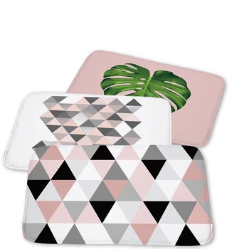 

Nordic Kitchen Mat Geometric Anti-slip Modern Area Rugs Bedroom Bathroom Carpet Doormat Bath Mat In The Hallway Mats 40*60Cm