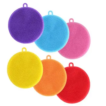 

6 Pcs Magic Silicone Brush Cleaner Cosmetic Makeup Washing Brush Eyebrow Brushes Cleaning Pad Scrubber Board Makeup Clean Tool