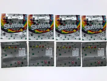 

Skittles Mylar Bags 2020 Newest 400mg Empty Medicated Sour Rainbow Edibles Candy Gummy Zipper Packaging Skittles Bags hDZyq