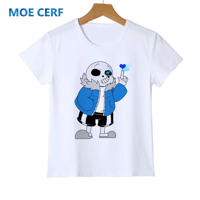 12 Футболка с принтом «Undertale» детские летние белые топы в стиле хип-хоп, с круглым вырезом, в стиле ретро, крутая брендовая футболка в стиле Харадзюку С аниме для мальчиков и девочек, Y47-12 - Цвет: 12