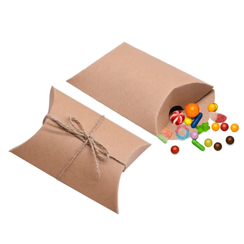 

10/20/30/50Pcs Colorful Kraft Paper Candy Box Gift Bag Wedding Gift Baby Shower Favors Birthday Party Gift Packaging Supplies