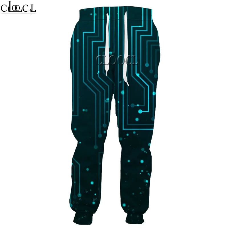 

HX 2020 Popular Electronic Chip Trousers Men Women 3D Print Casual Sweatpants Harajuku Streetwear Style Autumn Jogging Pants