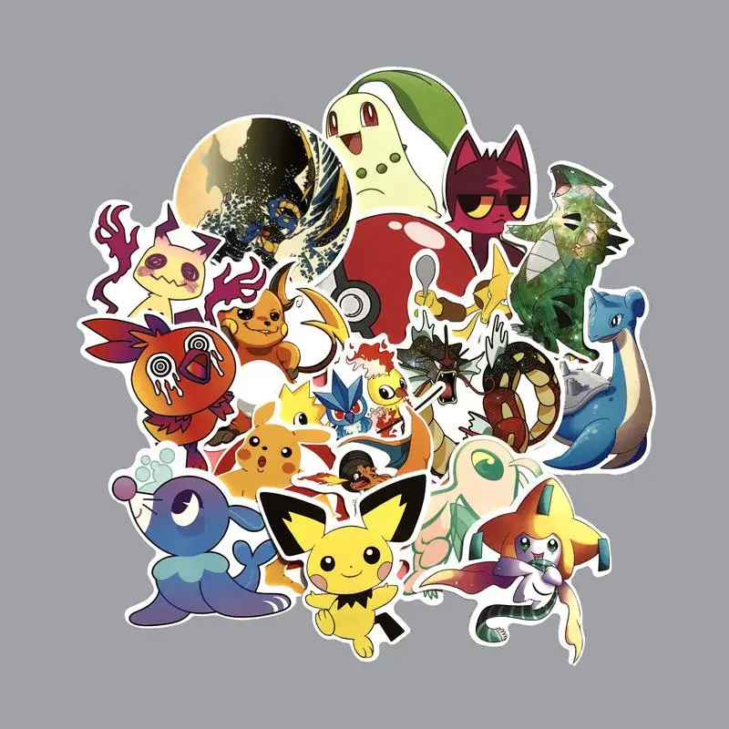 45 шт. различные Pokemons Стикеры для багажа Скейтборд телефон ноутбук мото велосипед стены гитары/наклейки eason/DIY Скрапбукинг